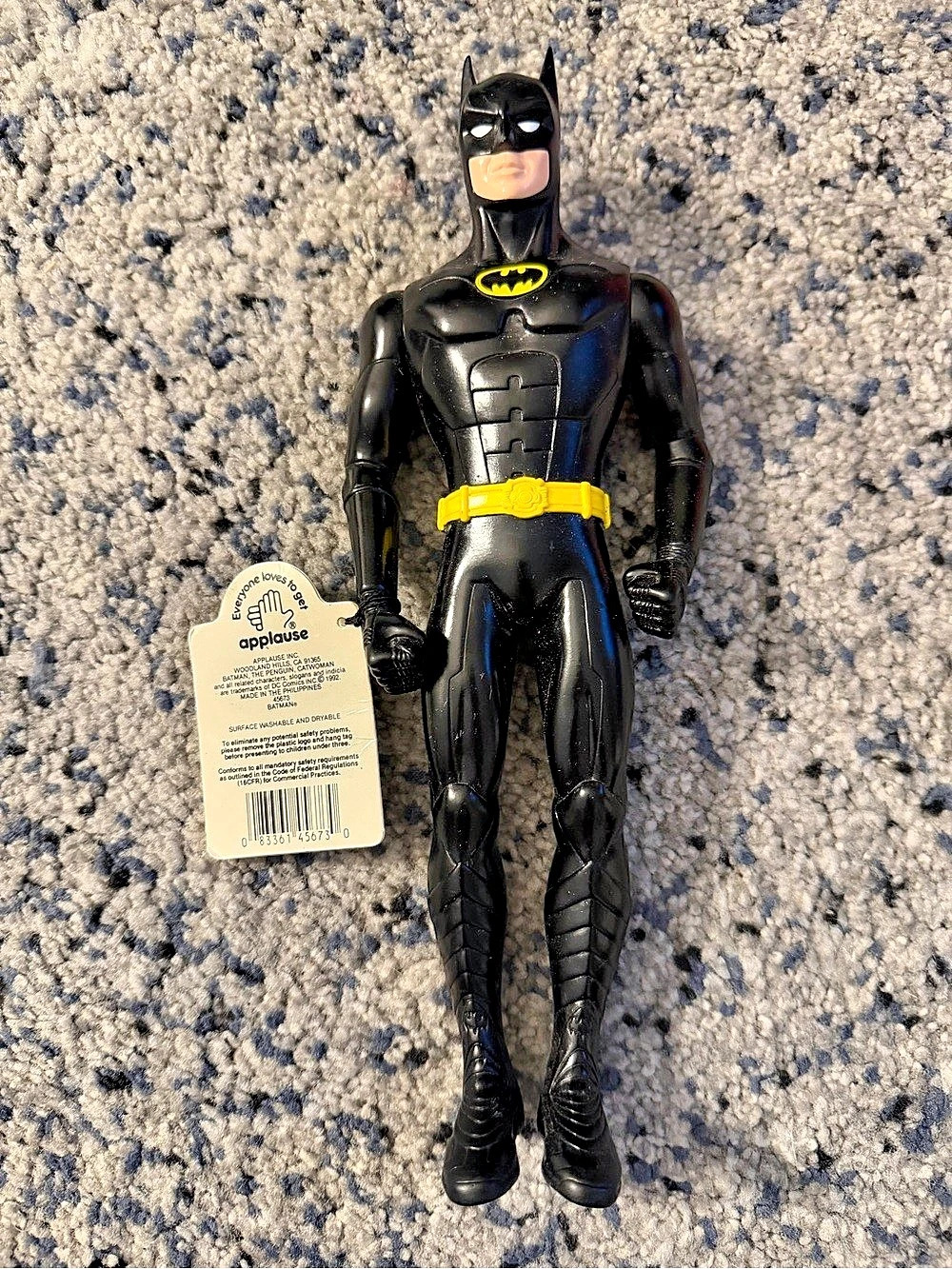 Vintage applause Batman Returns Rubber Figure Black & Yellow